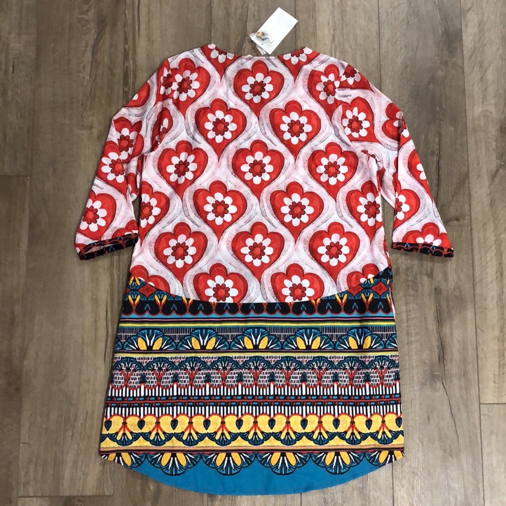 NWT! - SOFT SURROUNDINGS Hand Beaded Pocketed Tunic Dress - Picture 11 of 15